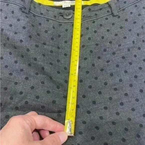 Boden Women’s Size 6L Gray Polkadot Wool Crop Slim Pants Career Straight‎ Leg - Picture 10 of 15